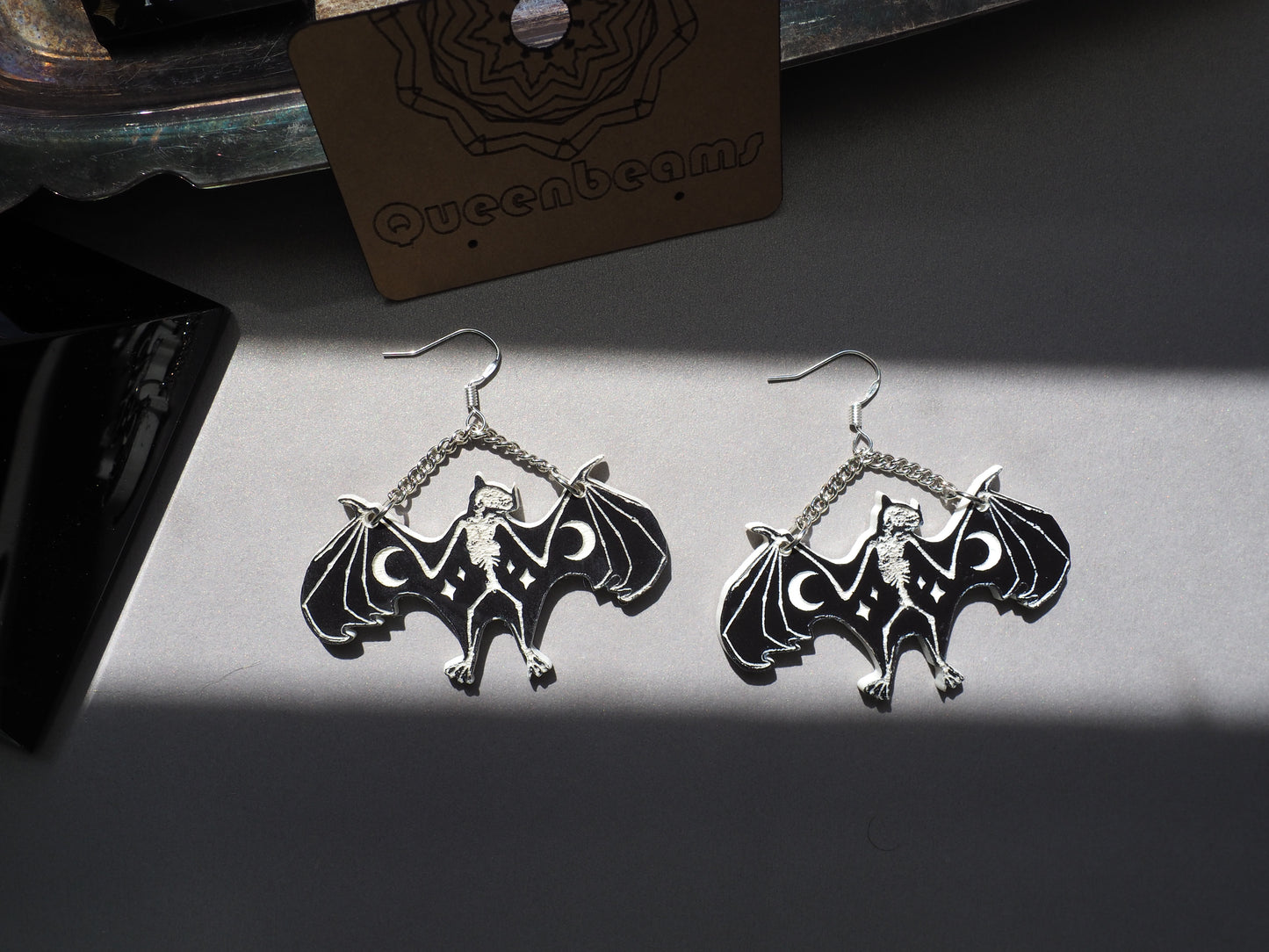 Bat Skeleton Earrings