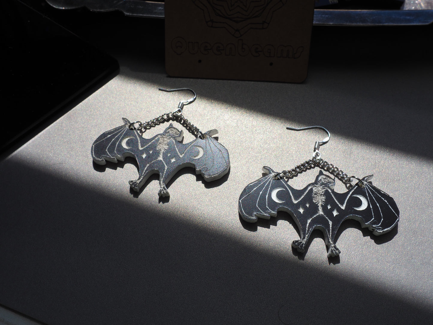 Bat Skeleton Earrings