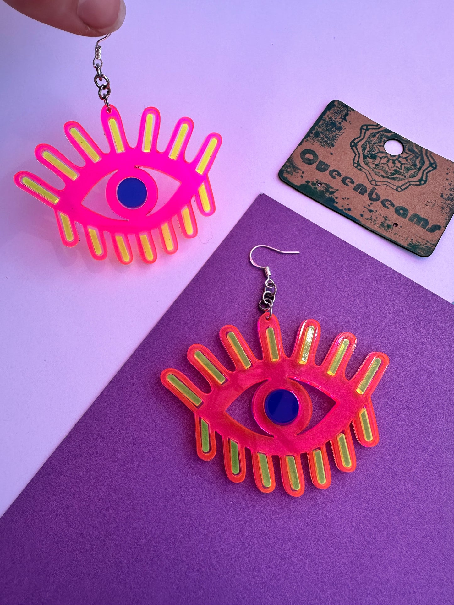 Rainbow Eye Earrings