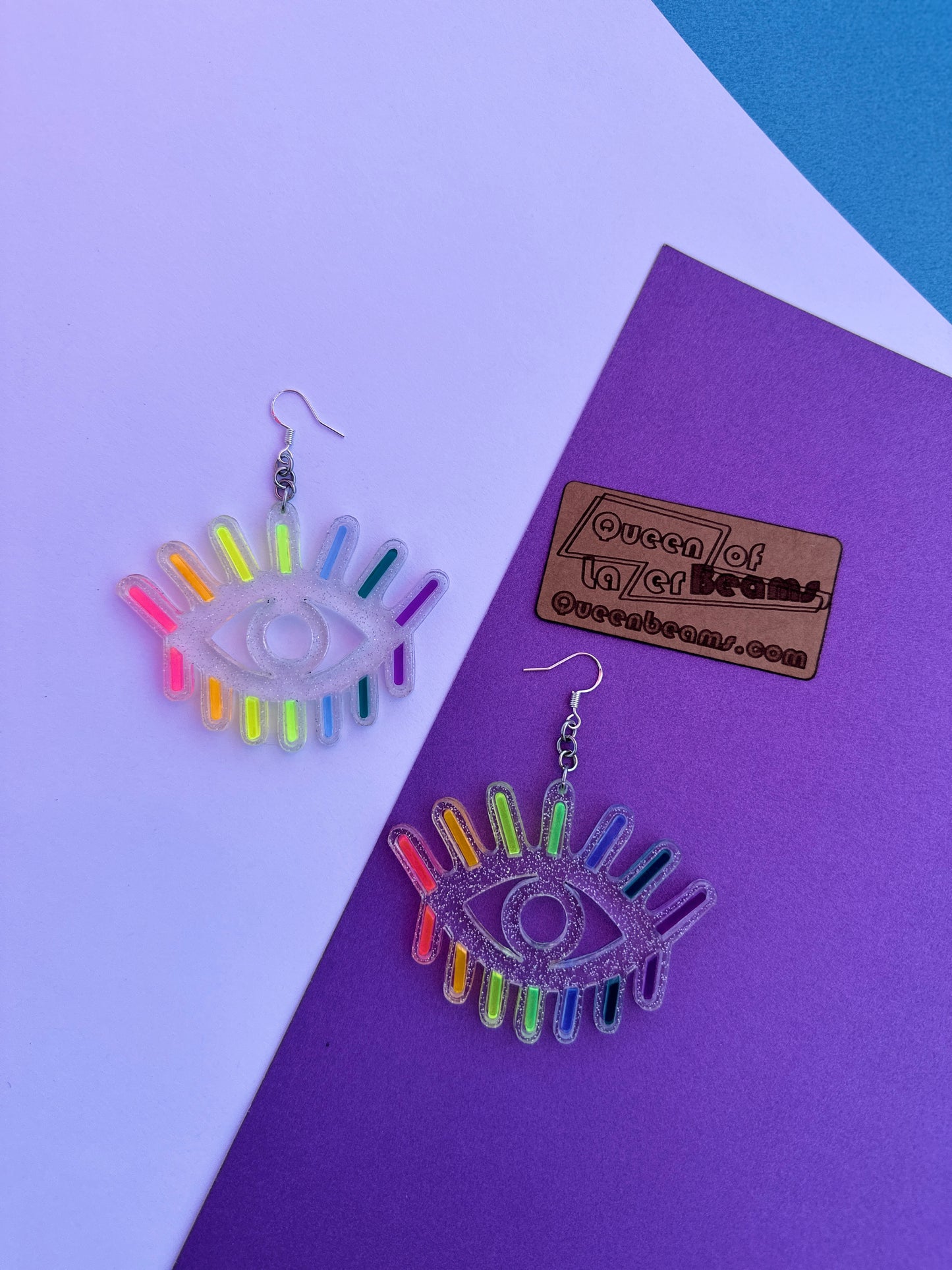 Rainbow Eye Earrings