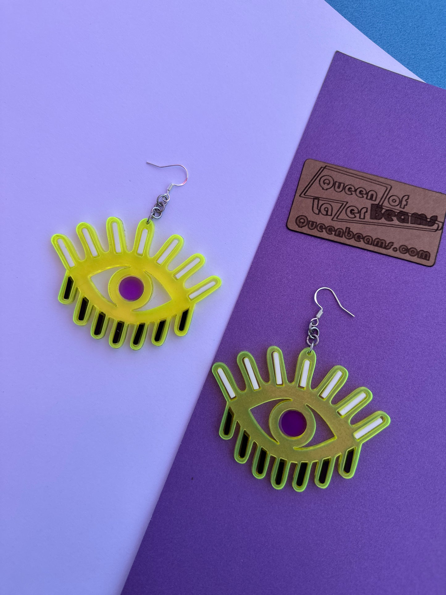 Rainbow Eye Earrings