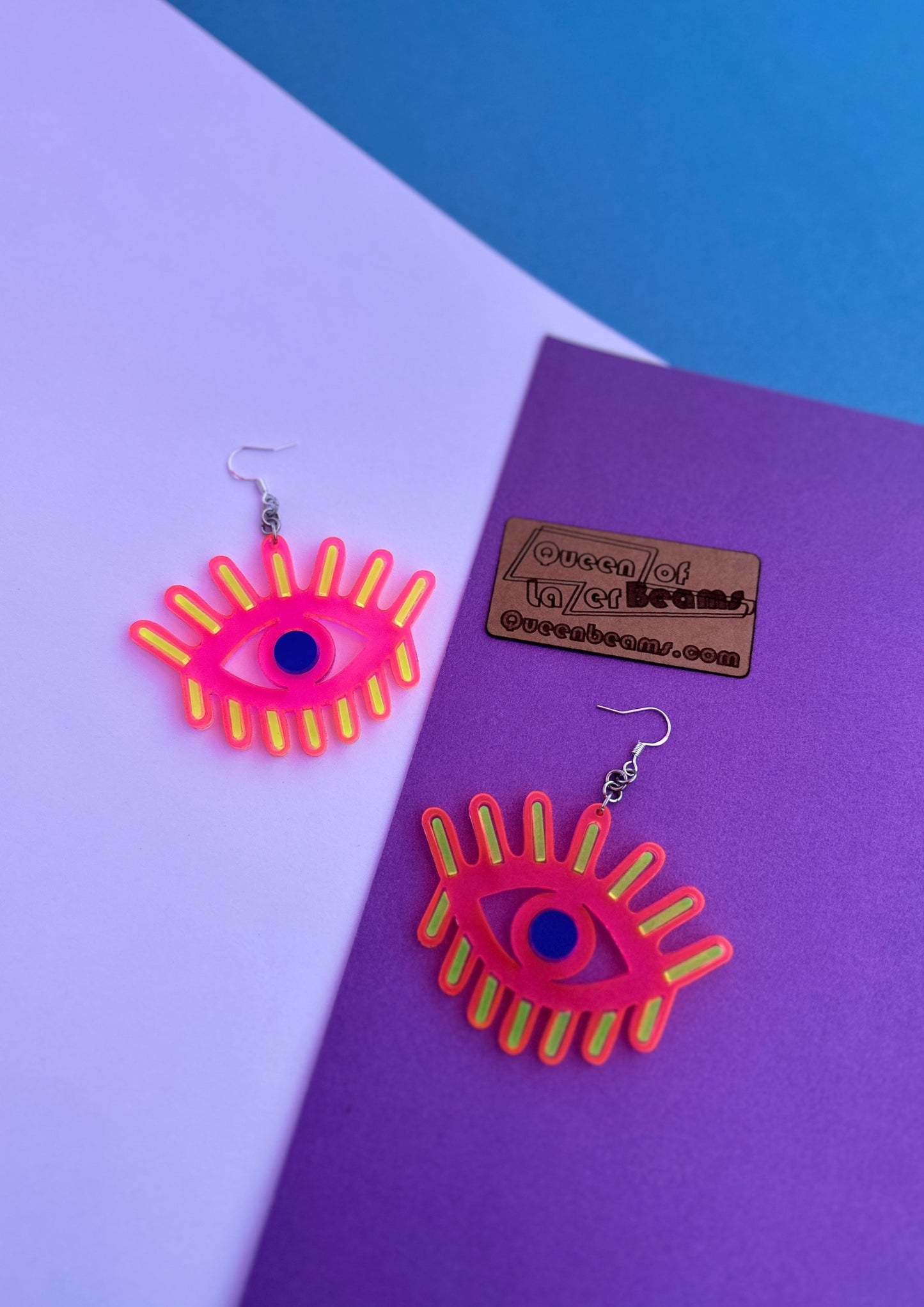 Rainbow Eye Earrings