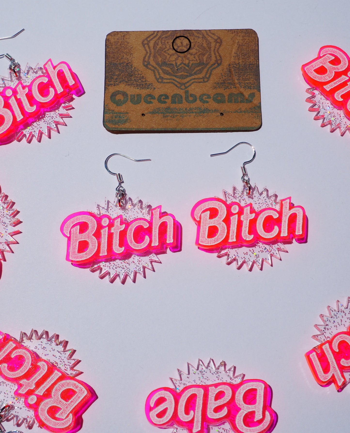 "B" Word Earrings