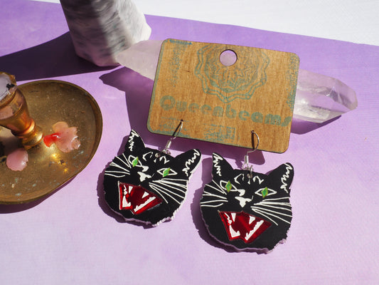 Familiar Feline Earrings