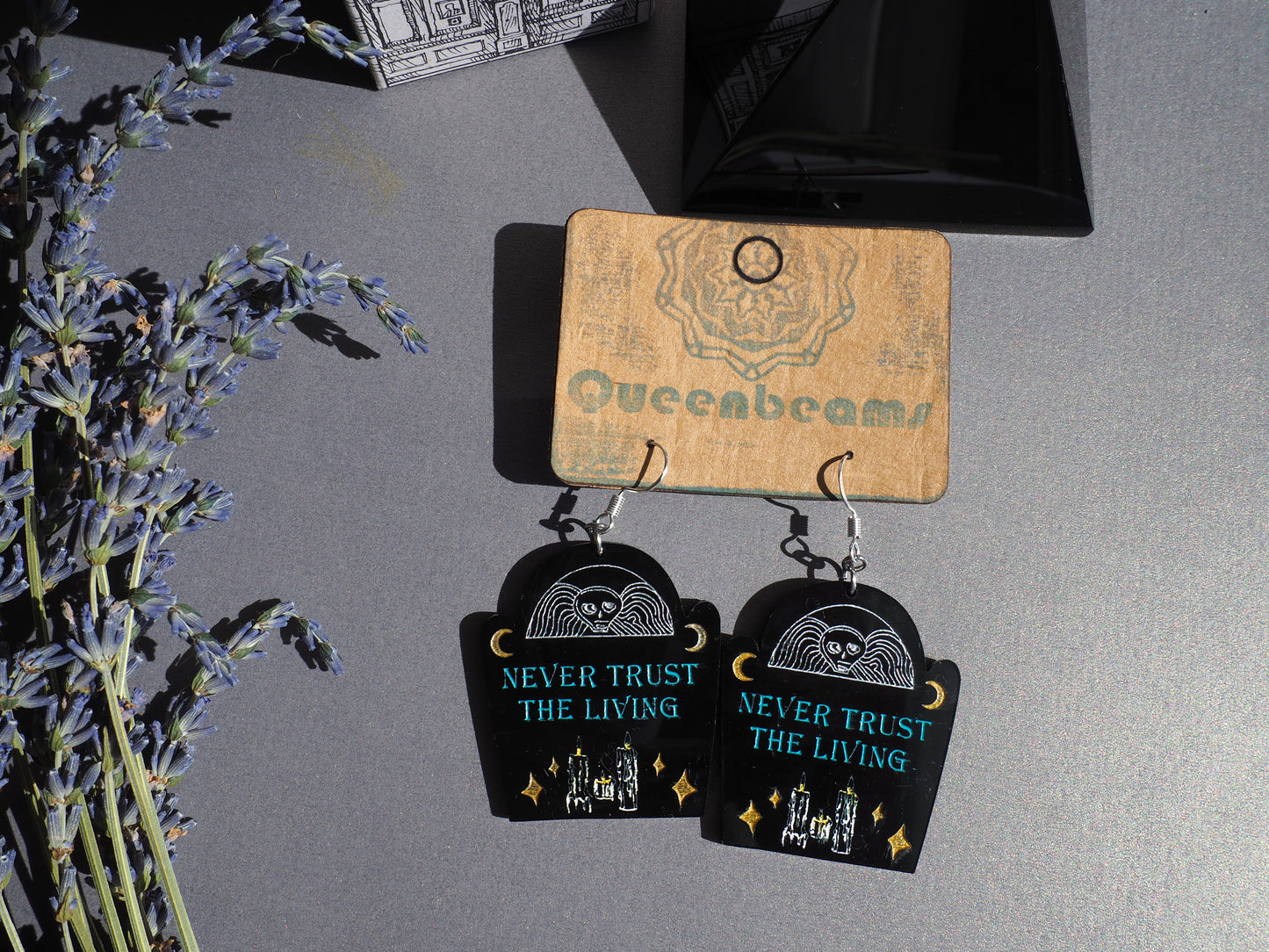 Gravestone Earrings - Never Trust...