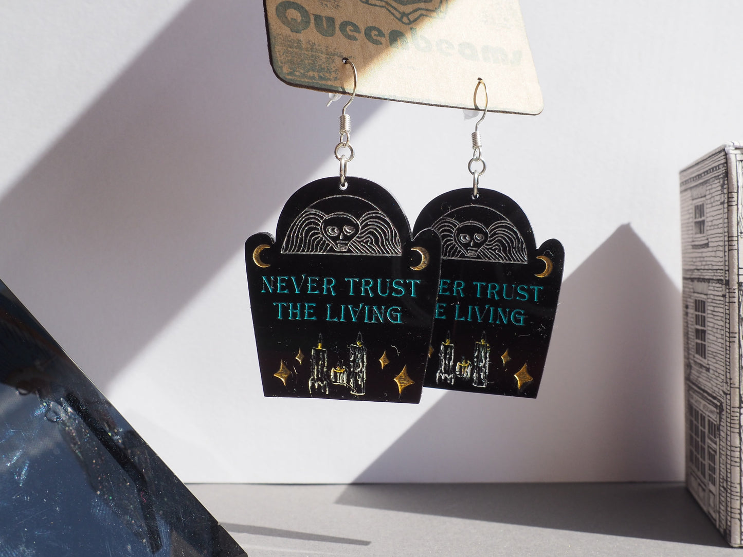 Gravestone Earrings - Never Trust...