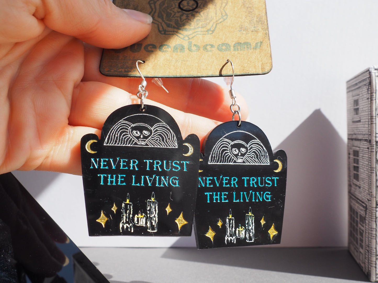 Gravestone Earrings - Never Trust...