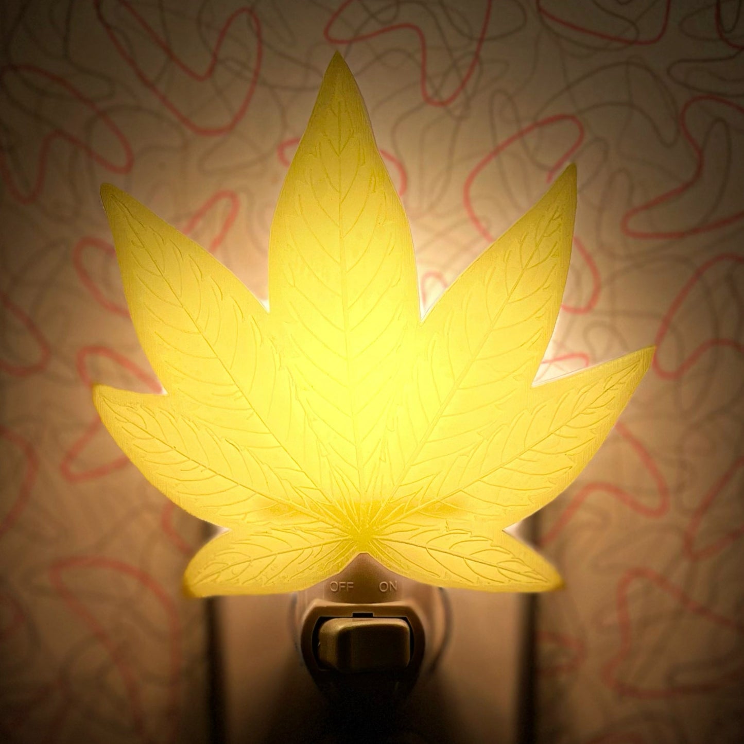 Cannabis Leaf Night Light