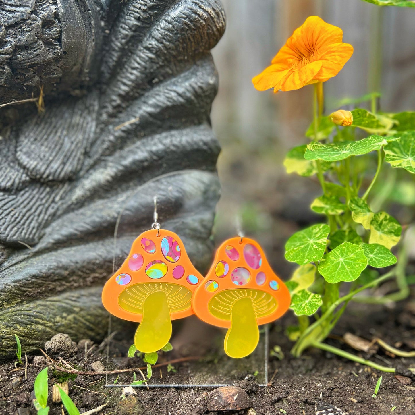 Groovy Mushroom Earrings