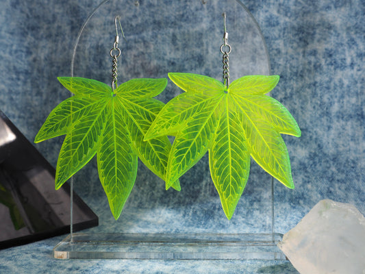 Cannabis Leaf Earrings